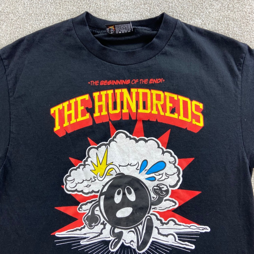 The Hundreds Adam Bomb Graphic T-Shirt Mens Medium Black Short Sleeve Tee